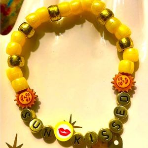 Kandi sun kissed bracelet beaded